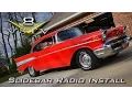 Custom Autosound Slidebar Radio Install 1957 Chevy Bel Air V8TV