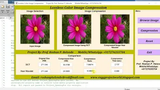 Matlab Code for Lossless Image Compression Using DCT and Haar Technique