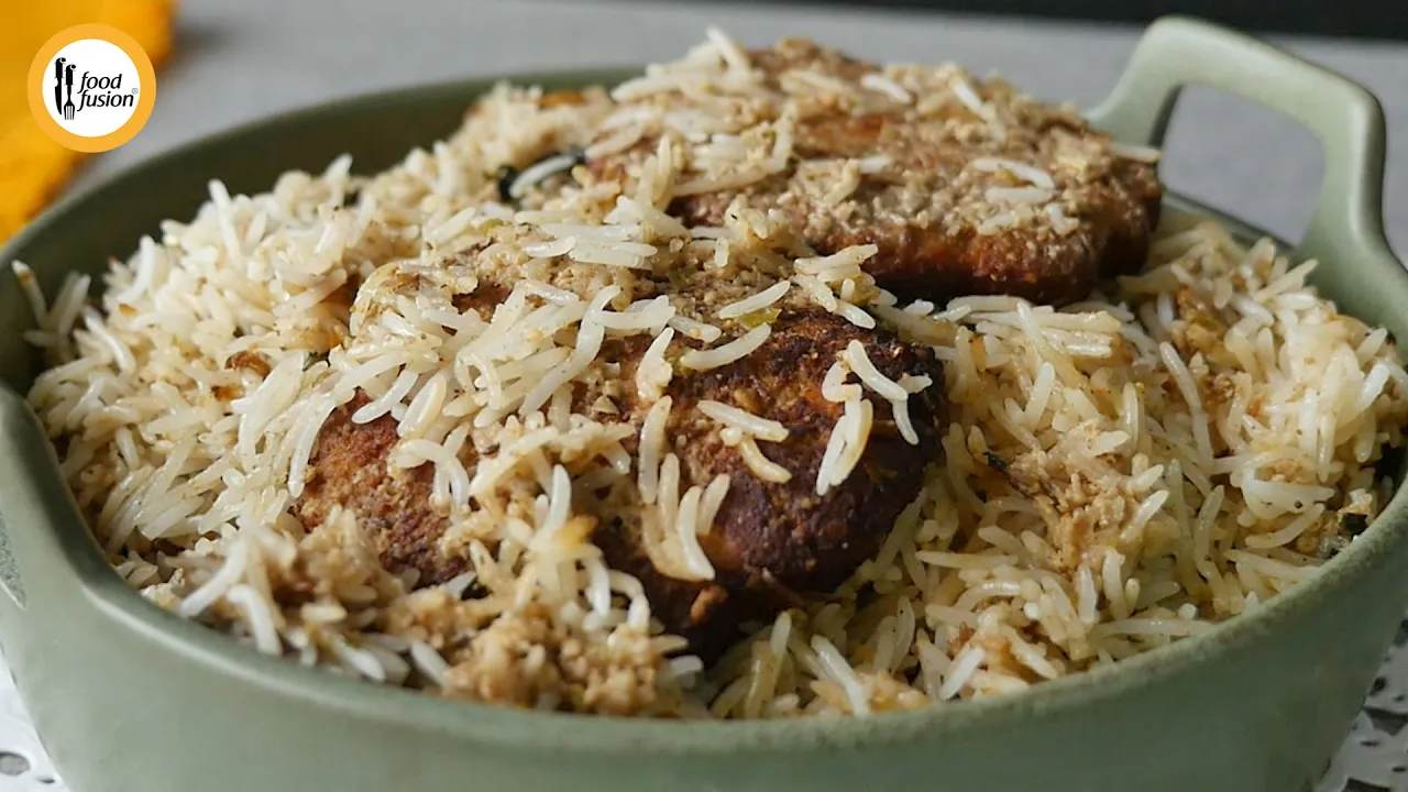 White Biryani With Chapli kabab Recipe By Food Fusion