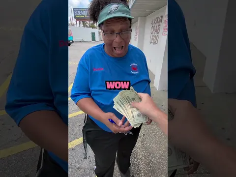 WE SURPRISED HER WITH A TIP