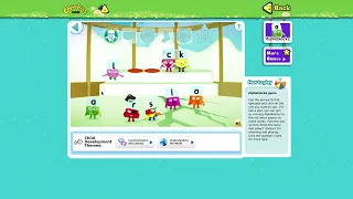 Playing on the Alphablocks Game
