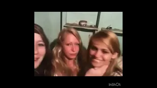 3 drunk girls kissing