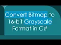 Convert Bitmap to 16-bit Grayscale Format in C