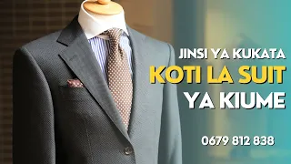 jinsi ya kukata koti la suit ya kiume