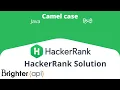 Hackerrank Algorithm String CamelCase Solution in Java