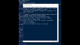 Simple Mobile Contact Management System using Python