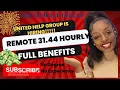 UNITED HEALTH GROUP IS HIRING REMOTE NO DEGREE NO EXPERIENCE FULL BENEFITS