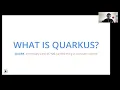 Developer Joy Create Java applications with Quarkus - Syed M Shaaf Jfokus Brown Bag series