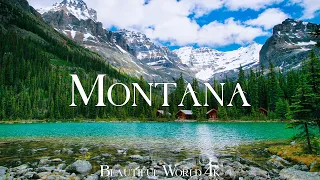 Montana 4K فيلم استرخاء ذو مناظر خلابة مع موسيقى البيانو المريحة 4K فيديو UHD 