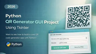 Build a QR Code Generator in Python GUI Project Using Tkinter Fast Code
