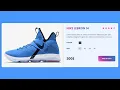 Beautiful Nike Shoes Landing Page Using JS