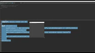 04 Maya Python Window and Button