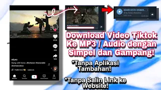 Terbaru! Cara Download Video Tiktok ke Mp3 / Audio dengan Mudah!