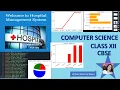 Project on HOSPITAL MANAGEMENT SYSTEM in PYTHON and MYSQL-Project in Python with MYSQL for Class XII
