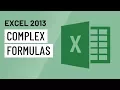 Excel 2013 Complex Formulas