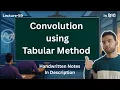 Tabular Method for Convolution Learn in Minutes with Examples Signals and Systems