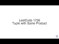 LeetCode 1726 Tuple with Same Product