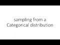sampling from a Categorical distribution in PyTorch