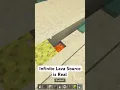 The Easiest Infinite Lava Source in Minecraft