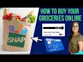 HOW TO BUY YOUR GROCERIES ONLINE USING YOUR P-EBT EBT CARD Walmart Amazon More - SNAP Benefits