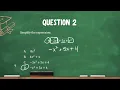 GED Math Simplifying Algebraic Expressions