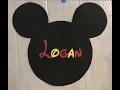DIY Decorative Personalized Custom Made Foam Mickey Head Silhouette