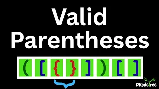 Valid Parentheses - Leetcode 20 Explained Stack