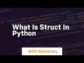 what is struct in python