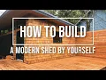 Build A 12 x20 Modern Shed and Deck by Yourself With Material List