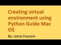 How to create virtual environment in Python Configuration with Visual Studio Code