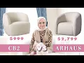 Fresno ARHAUS Chair VS Gwyneth CB2 Chair - Furniture Review