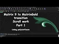 MatrixGold Scroll work Part 1 using polysurfaces