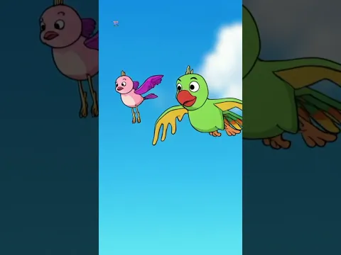 Main Tota Main Tota, मैं तोता मैं तोता, Hindi Rhymes #kidsrhymes #trendingshorts #parrottalking