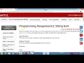 Programming Assignment 2 String Sort week 11