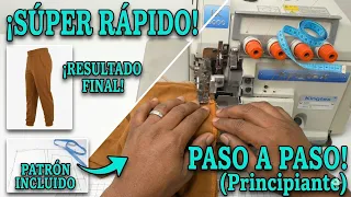 ¡Cose un JOGGER DE DAMA desde cero! Paso a paso (Fácil y rápido)