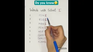 Words with Silent E letter BrainGainbox