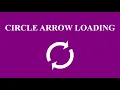 Circle Arrow Loading using HTML5 Canvas