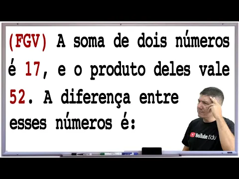 Download MP3 FGV - QUESTÃO DE CONCURSO - PROBLEMA DO SEGUNDO GRAU - Prof Robson Liers - Mathematicamente