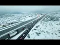 Snow in Cajon Pass - traffic and weather update LIVE 2