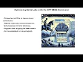 Run OPTIMIZE command to compact small files and reduce latency for interactive queries