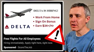 Delta Remote Jobs Free Flights Scam Explained
