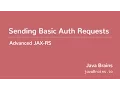 Advanced JAX-RS 23 - Sending Basic Auth Requests