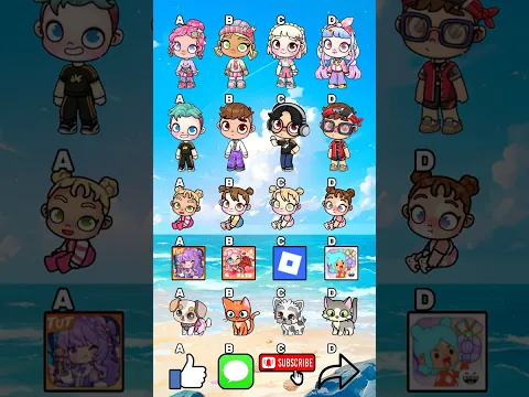 💓🫰Which Outfit Is The Cutest? Comment Below! #avatarworld #tocaboca