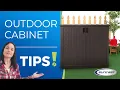 Suncast Outdoor Cabinet Get It Together Tips Tricks