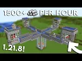 NEW MINECRAFT 1 21 10 IRON FARM TUTORIAL 1500 Iron Per Hour - Easy and Efficient