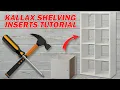 HOW TO ASSEMBLE IKEA KALLAX DOOR INSERT