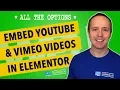 Elementor Player - How To Integrate YouTube And Vimeo s