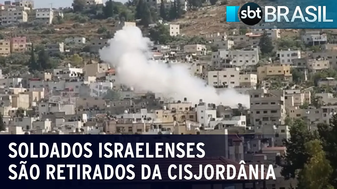 Soldados israelenses são retirados da Cisjordânia | SBT Brasil (05/07/23)