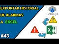 CODESYS 3 5 - EXPORT ALARM HISTORY TO EXCEL