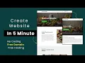 How To Create Website In 5 Min Using ChatGPT - With Free Domain Hosting webcoding25